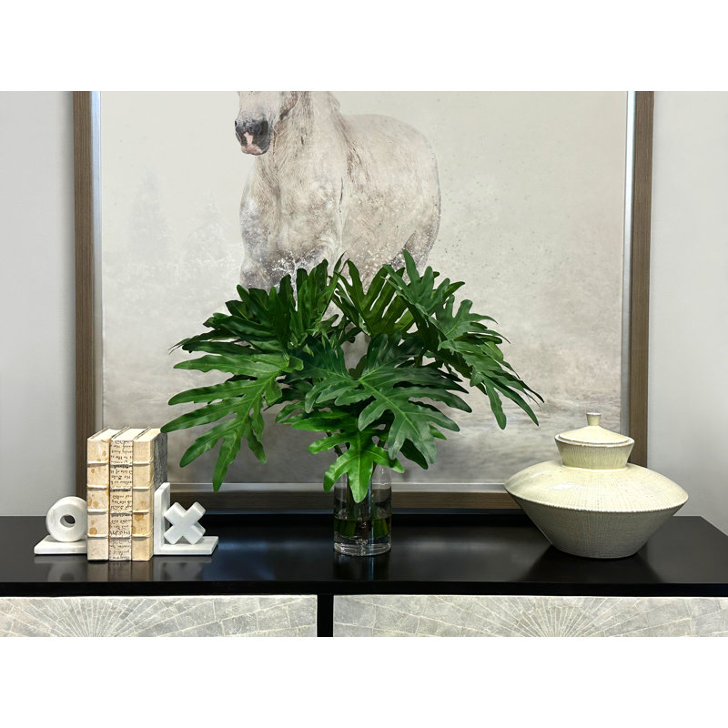 Organic Modern Faux Philodendron, 25" H x 29" W x 29" D