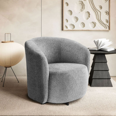 Crifasi 80cm W Upholstered Pouf Chair