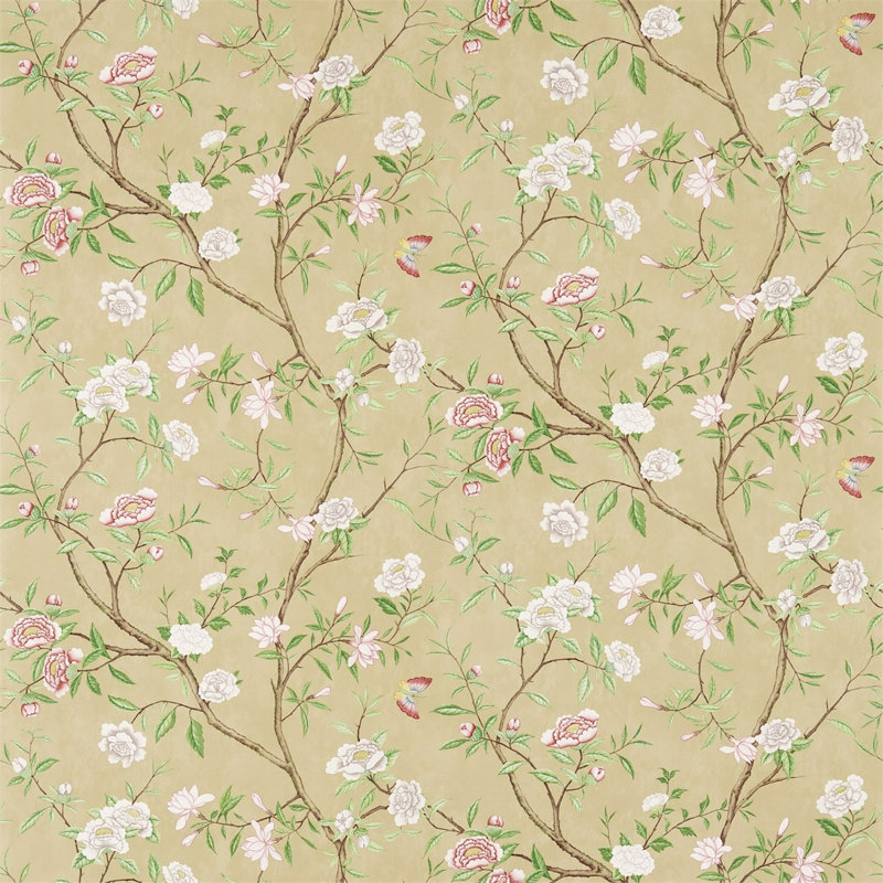 Nostell Priory Wallpaper, Old Gold/Green