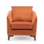 Upholstered Barrel Chair With Footstool-621097161