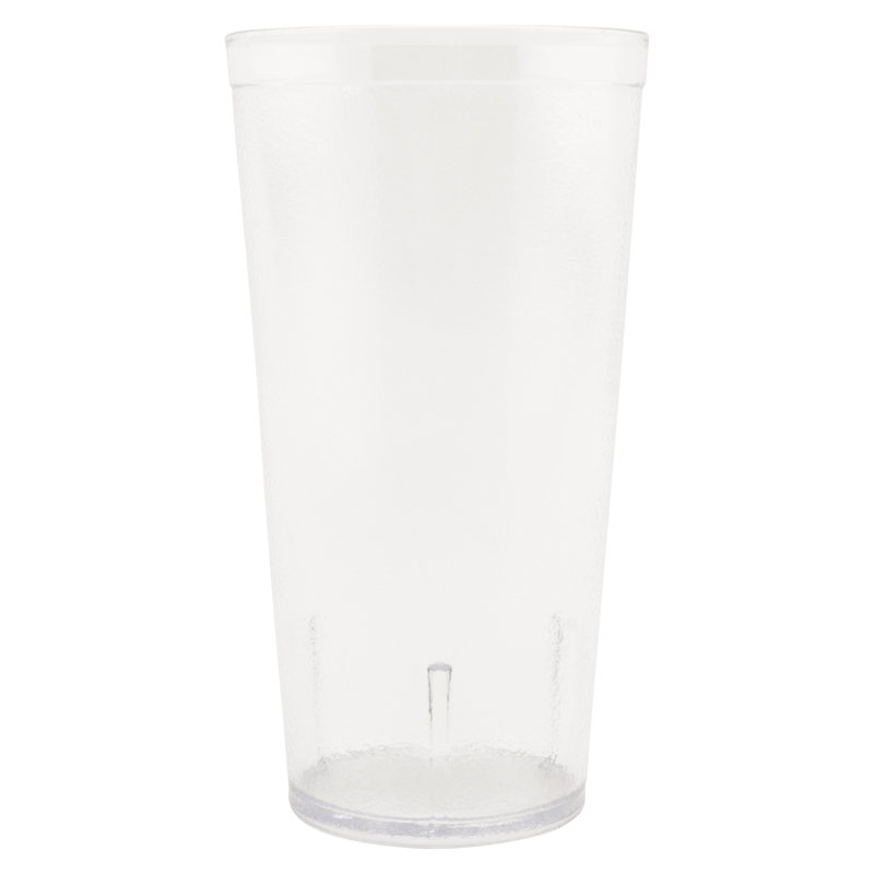 GET Gobelets de restaurant en plastique robustes, Transparent, Boîte à pain