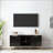 Modern TV Stand with Wave-Design Doors and Gold Legs-1200556473