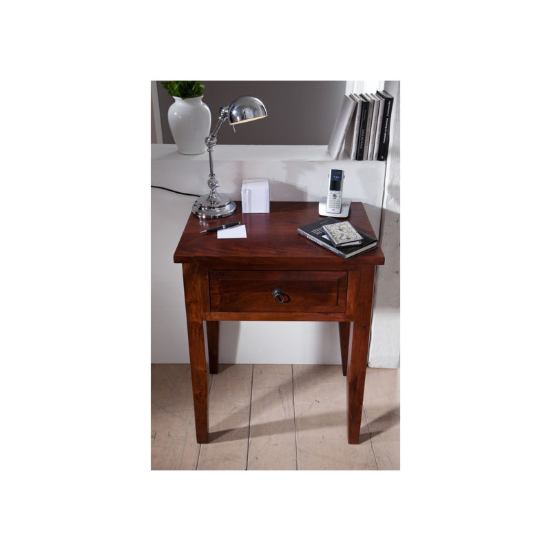 Oxford Solid Wood End Table, Nougat