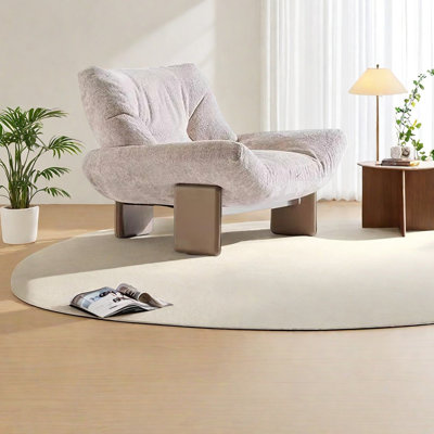 Fauteuil décontracté en molleton léger de luxe léger