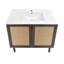 Meuble-lavabo autoportant en chêne noir avec plateau 33 po Classe Class-1363476232-1363476233-1407516754
