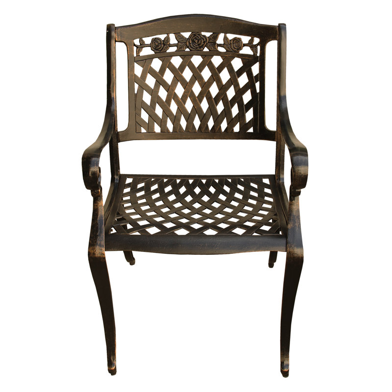 Casiano Outdoor Dining Armchair, Bronze