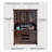 54-inch Solid Walnut Standard Pantry Cabinet