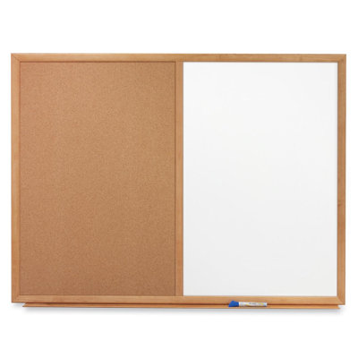Wall Mounted Whiteboard and Bulletin Board