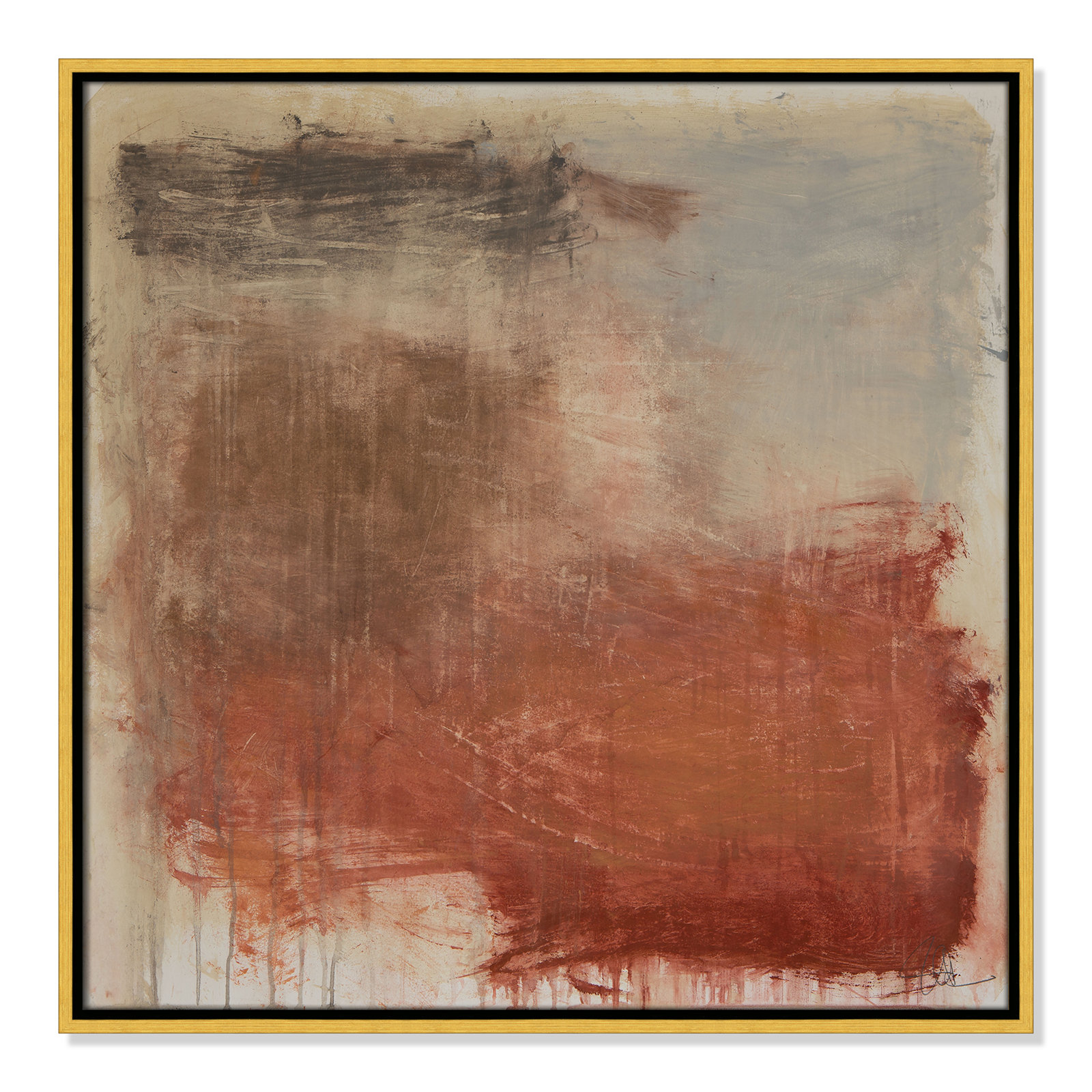 Colin "Autumn Over The Riviera" Print, 25.5" H x 25.5" W, Gold