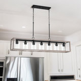 Elutheria 7 - Light Dimmable Kitchen Island Square / Rectangle Chandelier