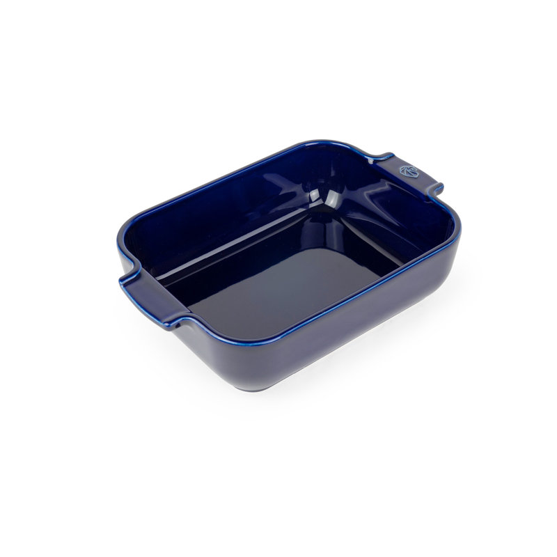 Peugeot Appolia Rectangular Ceramic Baking Dish, Blue, 2'' H x 10" L x 6" W