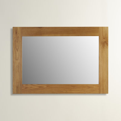Dankrad Wood Rectangle Wall Mirror