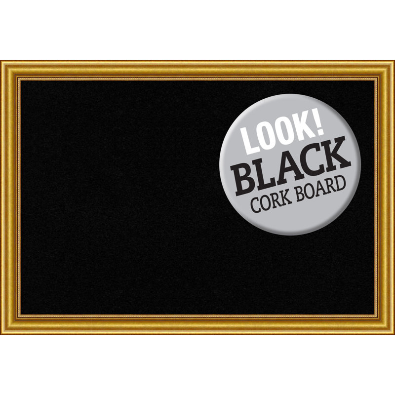 Babillard mural, Noir, H 27,62 po x l 39,62 po x P 1,25 po
