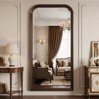 Miroir rétro sur toute la longueur, miroir de plancher surdimensionné