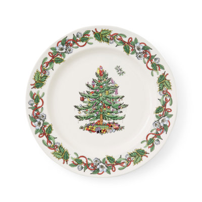 Assiette de service 12,5 po Christmas Wreath