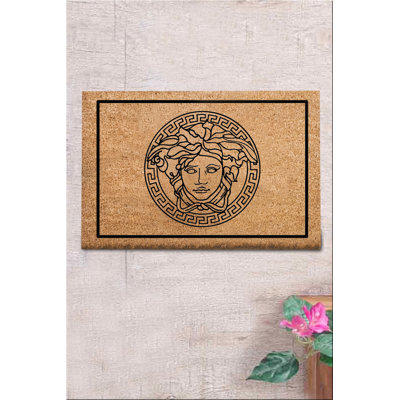 Durable Coco Doormat, 100% Coir, 15.7 x 23.6 inches | Thickness: 0.7-0.9 inches, PVC Non-Slip Underside | Easy to Clean, Machine Washable at 86°F | Ideal for Entryways, Eco-Friendly & Stylish Design