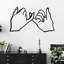 Modern Entertainment Wall Decor on Metal