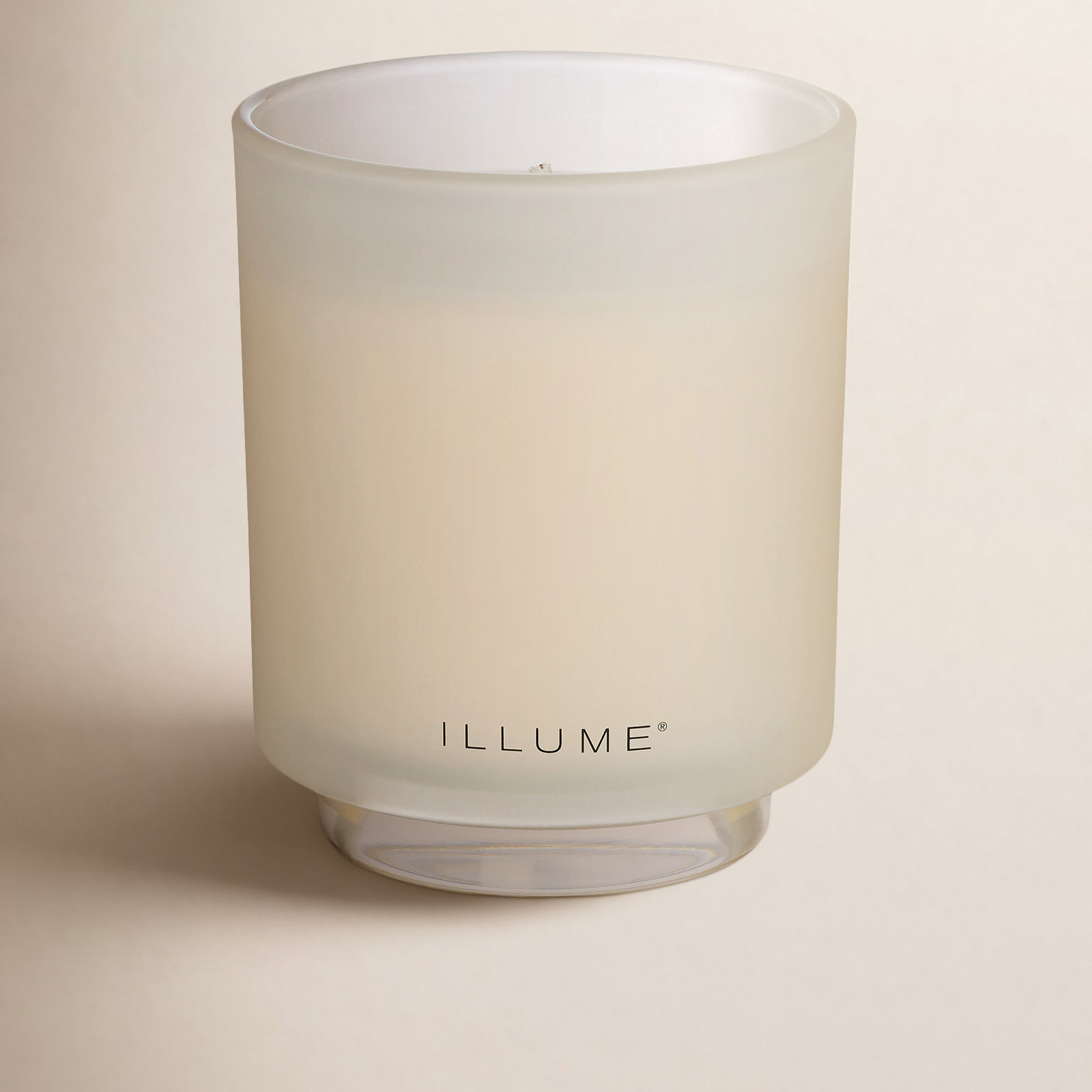 Noble Holiday Winter White Candle, Refillable Boxed Glass
