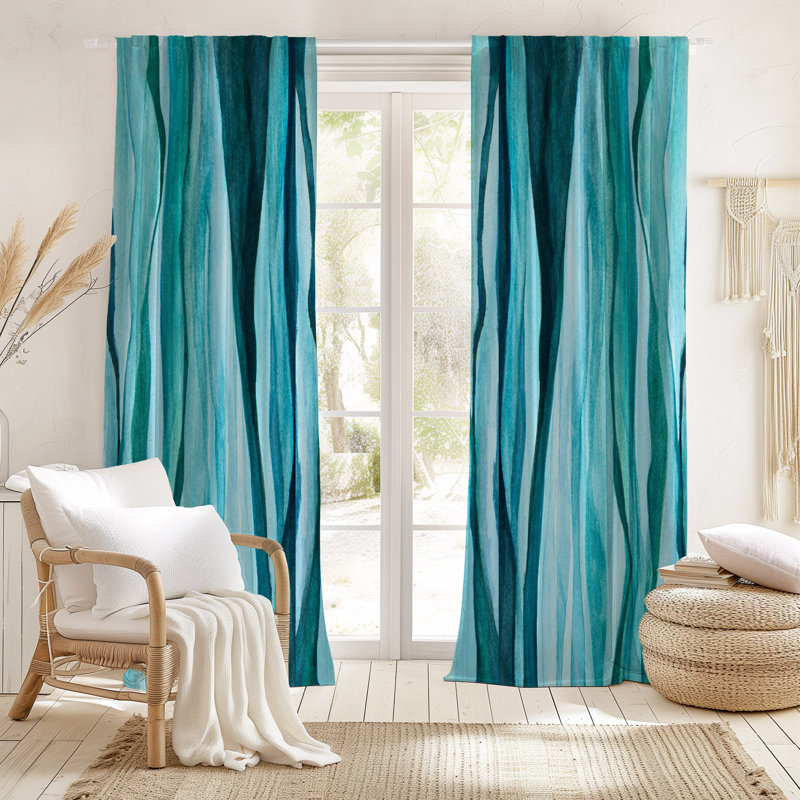 Semi Sheer Curtain, 40" W x 52" L
