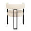 Fabric Upholstered Metal Armchair-505639104-505639107