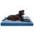 Two-Tone Faux Fur and Suede Deluxe Orthopedic Dog Bed-52105061-52105064-61958825