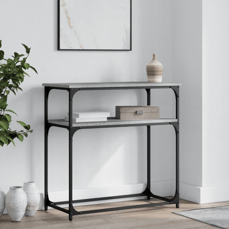 Console Table, 75cm H x 75cm W x 35.5cm D, Grey Sonoma
