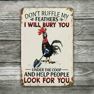 Vintage Aluminum Metal Sign 12"x8", Rustic Tin Wall Art, Weatherproof Decorative Plaque, Farmhouse Kitchen Bar Indoor Outdoor Wall Decor