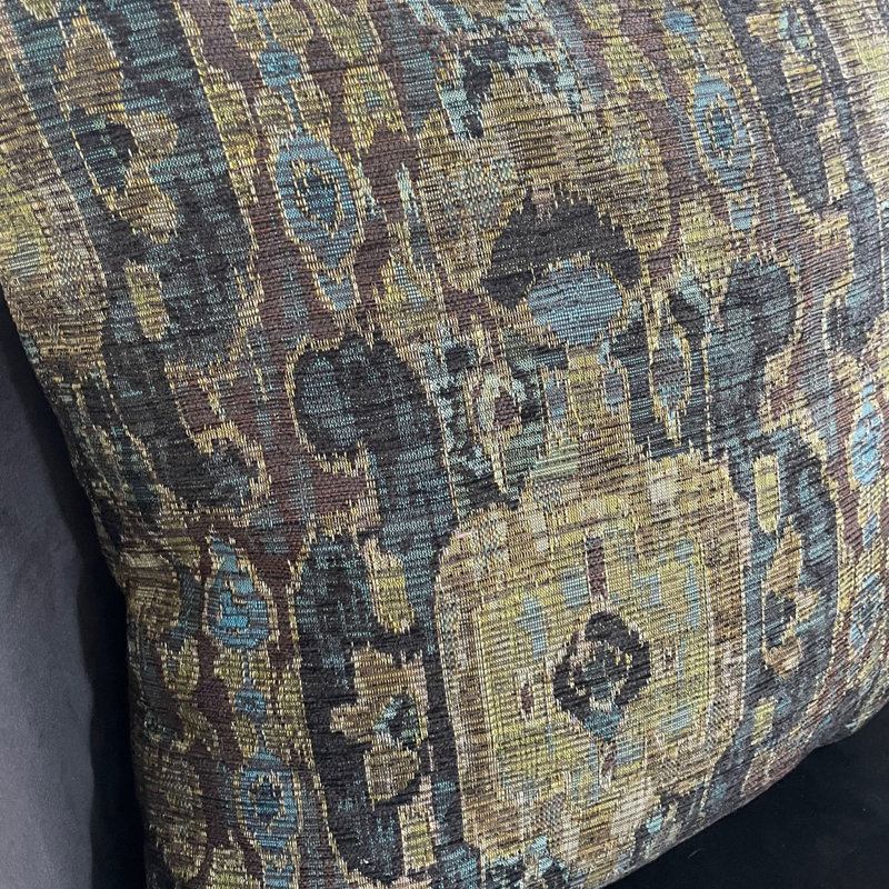 Coussin de luxe Bear Valley, 20 po x 20 po, Vert, Coussin décoratif