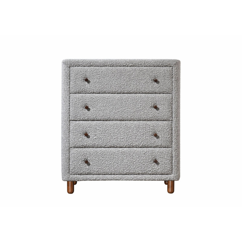 Commode de style contemporain, commode à quatre tiroirs Boucle