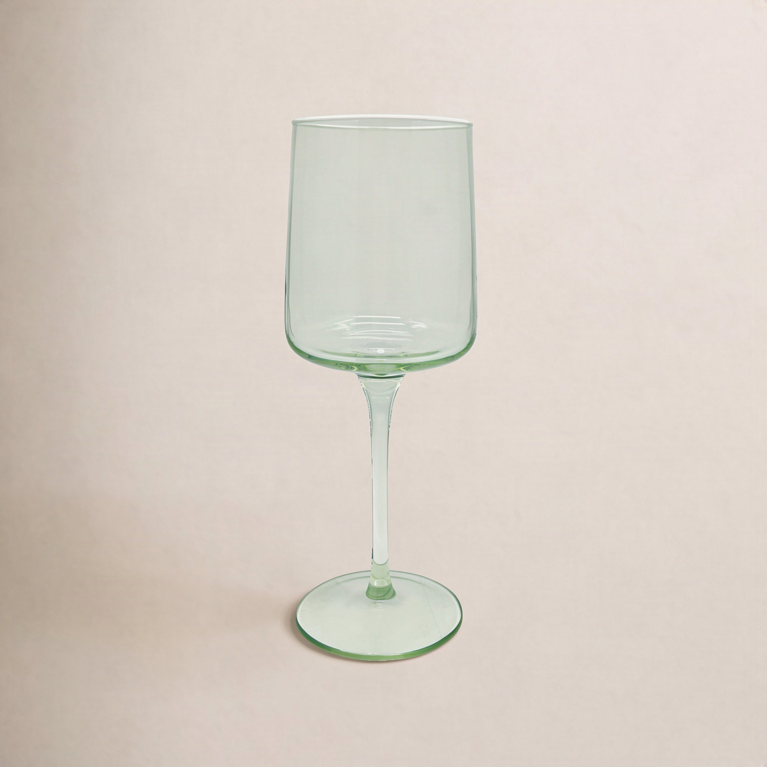 Fine Line Wine Glass, Green