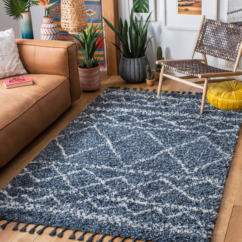 Gillam Pro Lux Shag 400 Performance Southwestern Rug, Rectangle 5' x 8'