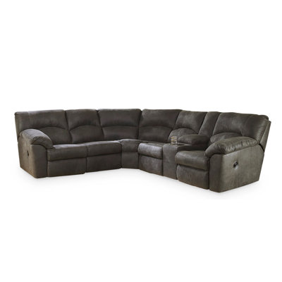 Smedley Upholstered Reclining L-Shaped Sectional Symmetrical