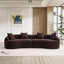 Canapé luxueux désossé pour le salon avec coussins moelleux et design élégant-111988778