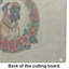 Planche à découper en verre Bullmastiff Christmas Flowers