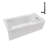 Streamline 60 in. x 30 in. Acrylic Right-Hand Drain Alcove Bathtub in Glossy White With External Drain-101699056