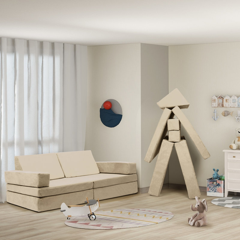 Canapé modulaire Ajwan pour enfants Ajwan, Beige