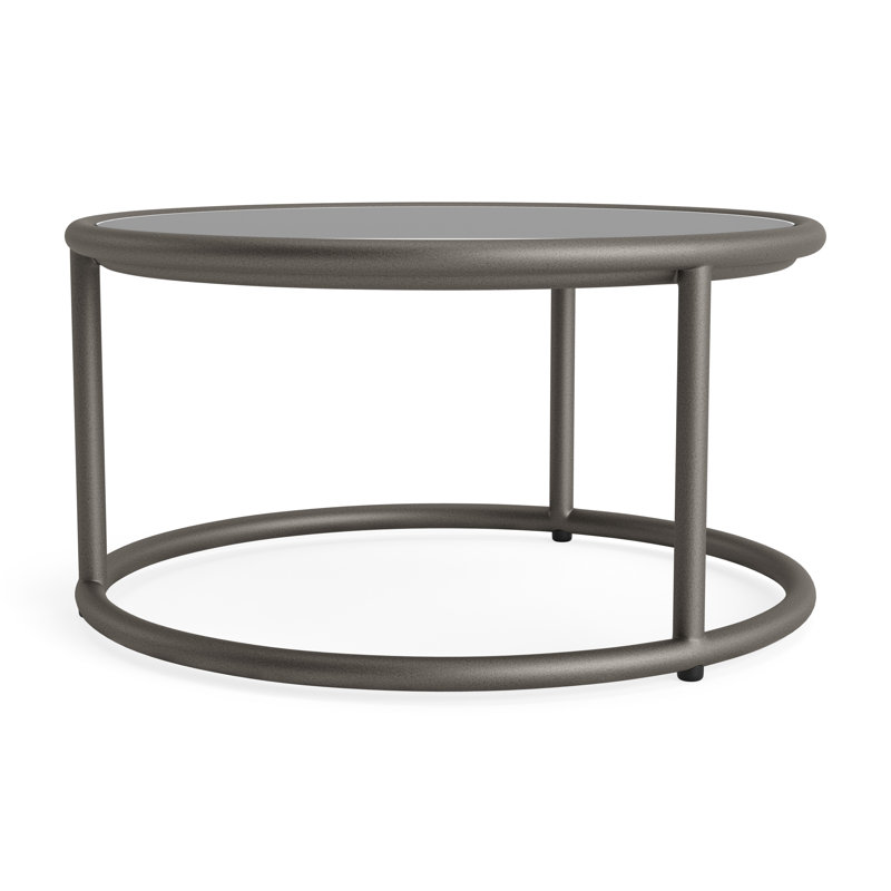 Walter Lamb Outdoor Round Side Table, Mica