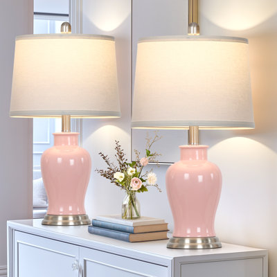 Charm and Timeless Elegance Set of 2 Ceramic Table Lamps