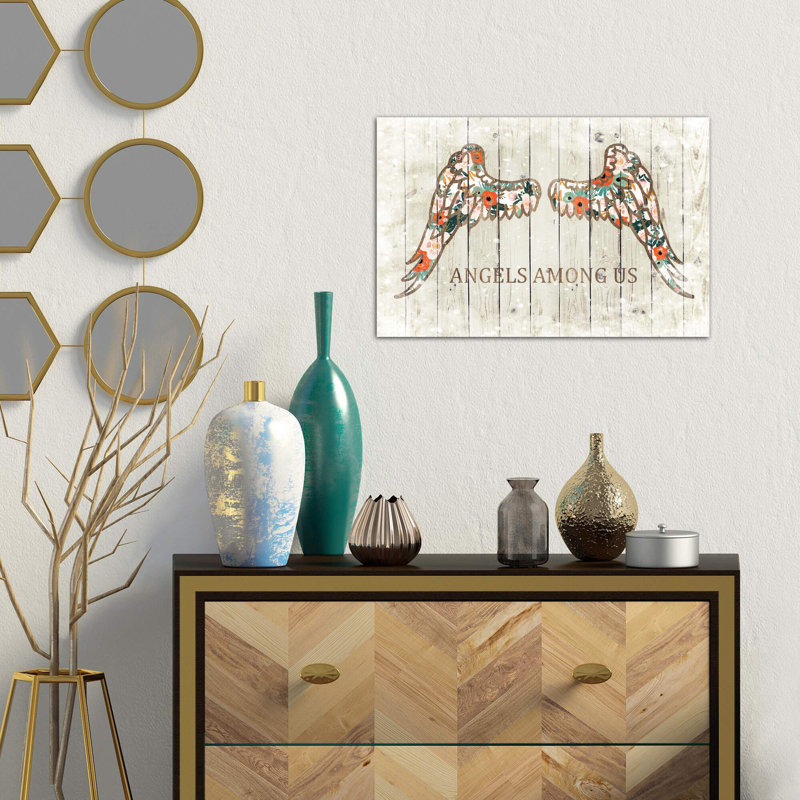 Angels Among Us by Front Porch Pickins - Print on Canvas, 101.6 cm H x 66.04 cm W x 1.91 cm D, No Frame