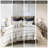 Classic Pattern Cotton Bedding - King/ King Charcoal Border Fabric Base With