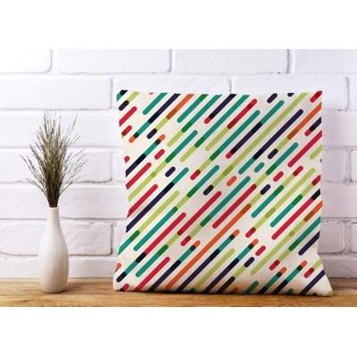 Dzemilja Abstract Square Cushion