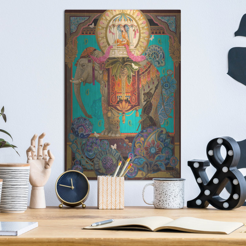 Art mural en métal Red Barrel Studio «The Procession» par David Galchutt, H 16 po x l 12 po