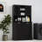 Two-Compartment Tilt-Out Dirty Laundry Basket Tall Bathroom Cabinet With 2 Adjustable Shelves, Space-Saving And Durable Design
