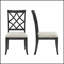Ensemble de 2 chaises de salle à manger rembourrées Mid Century