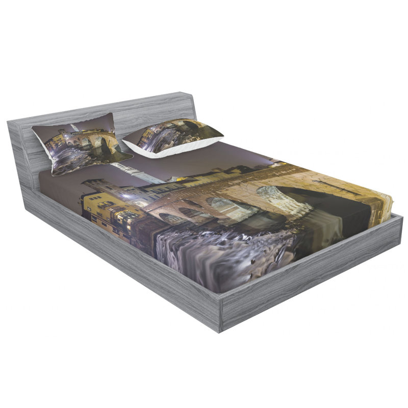 Microfiber Sheet Set, Full Sheet Set with Fitted Sheet