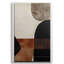 Tableau abstrait géométrique encadré de style moderne du milieu du siècle, 76 x 51 cm (30 x 20 pouces) - Décoration de salon-1379399767
