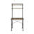 Ensata Rustic Oak  Black Finish Writing Desk
