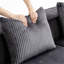 Canapé modulaire modulaire, canapé moderne avec repose-pieds assorti