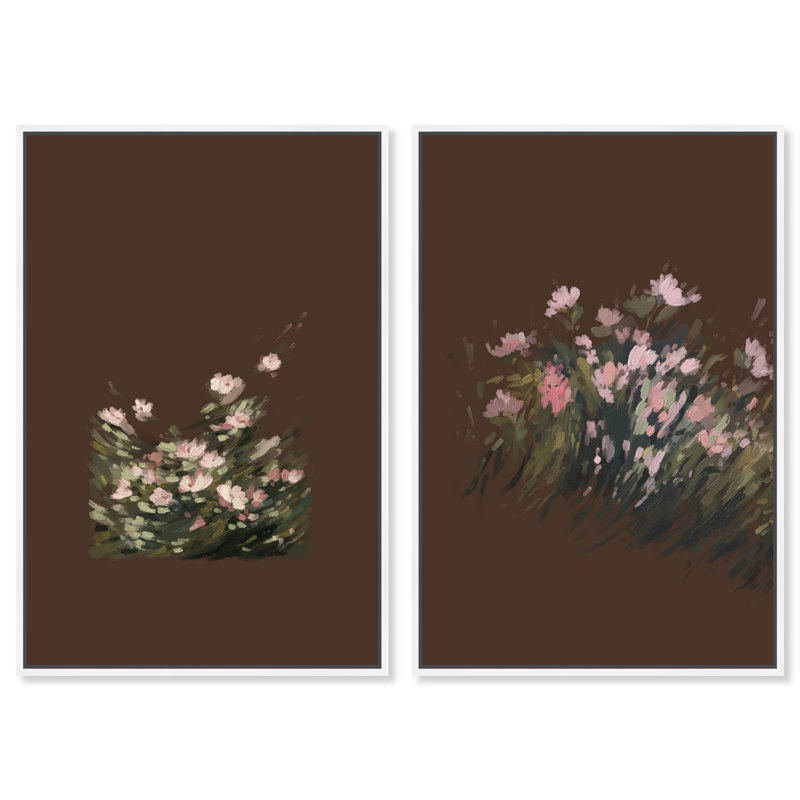 Secret Garden Set Set by Oliver Gal, 17"H x 25"W, White Floater Frame