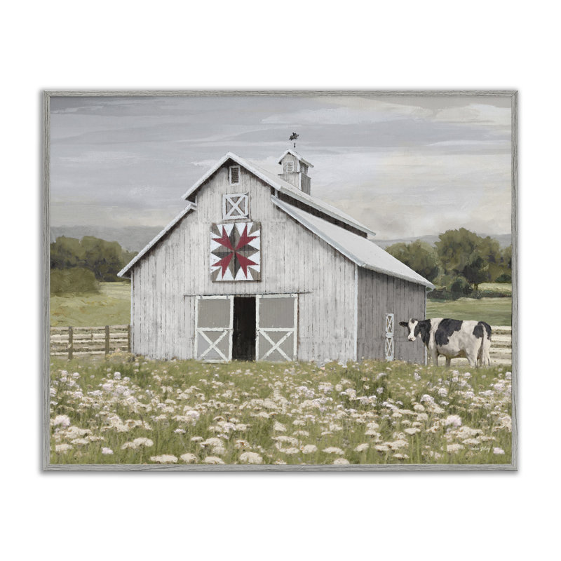  «Rustic Barn Meadow», estampe numérique encadrée par Amber Sterling, H 11 po x l 14 po, Estampe numérique Farmhouse